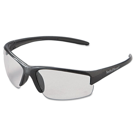 KleenGuard Equalizer Safety Glasses, Gun Metal Frame, Clear Anti-Fog Lens