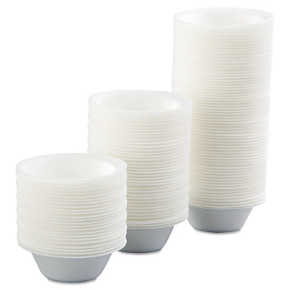 Dart Non-Laminated Foam Dinnerware, Bowl, 5 oz, White, 125/Pack, 8 Packs/Carton