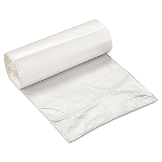 Inteplast Group High-Density Commercial Can Liners, 10 gal, 5 microns, 24" x 24", Natural, 1,000/Carton