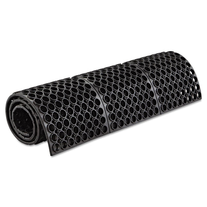 Crown Safewalk Heavy-Duty Anti-Fatigue Drainage Mat, General Purpose, 36 x 60, Black