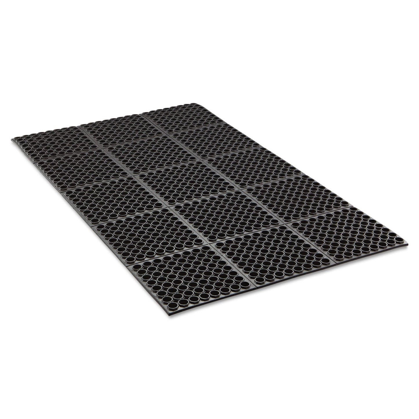 Crown Safewalk Heavy-Duty Anti-Fatigue Drainage Mat, General Purpose, 36 x 60, Black