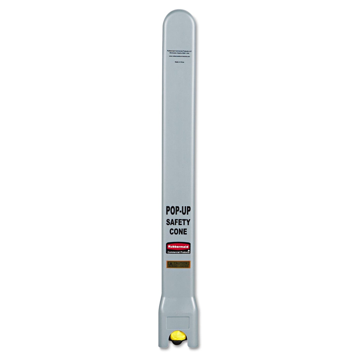Rubbermaid Multilingual Pop-Up Safety Cone, 3-Sided, Fabric, 21 x 21 x 20, Yellow