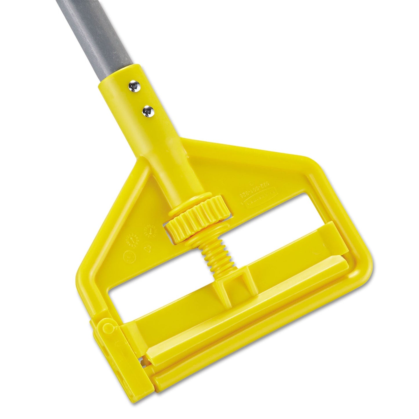 Rubbermaid Invader Fiberglass Side-Gate Wet-Mop Handle, 1" dia x 54", Gray/Yellow