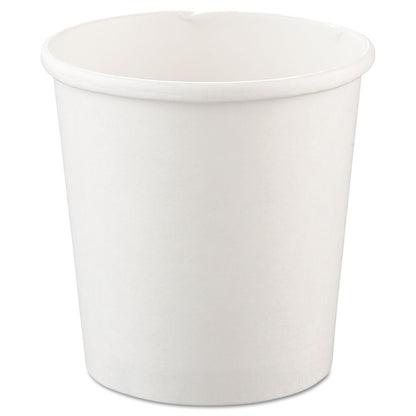Dart Flexstyle Double Poly Paper Containers, 16 oz, White, Paper, 25/Pack, 20 Packs/Carton