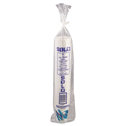 Dart Jazz Paper Hot Cups, 6 oz, White/Green/Purple, 50/Bag, 20 Bags/Carton