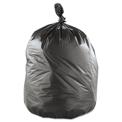 Inteplast Group High-Density Commercial Can Liners Value Pack, 60 gal, 19 microns, 38" x 58", Black, 150/Carton