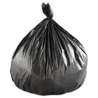 Inteplast Group High-Density Commercial Can Liners Value Pack, 60 gal, 19 microns, 43" x 46", Black, 150/Carton