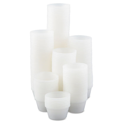 Dart Polystyrene Portion Cups, 2 oz, Translucent, 250/Bag, 10 Bags/Carton