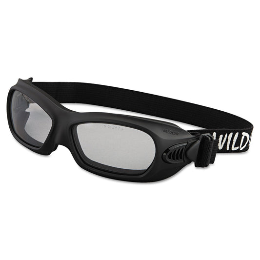 KleenGuard V80 WildCat Safety Goggles, Black Frame, Clear Lens