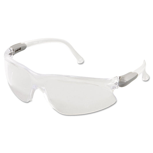 KleenGuard V20 Visio Safety Glasses, Silver Frame, Clear Lens