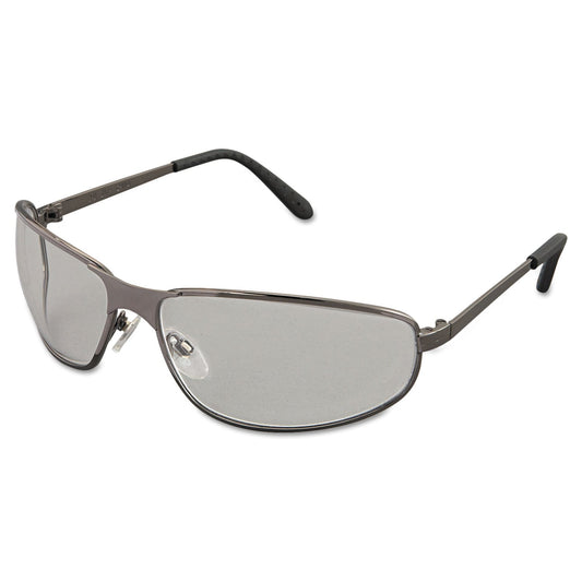 Honeywell Uvex Tomcat Safety Glasses, Gun Metal Frame, Clear Lens