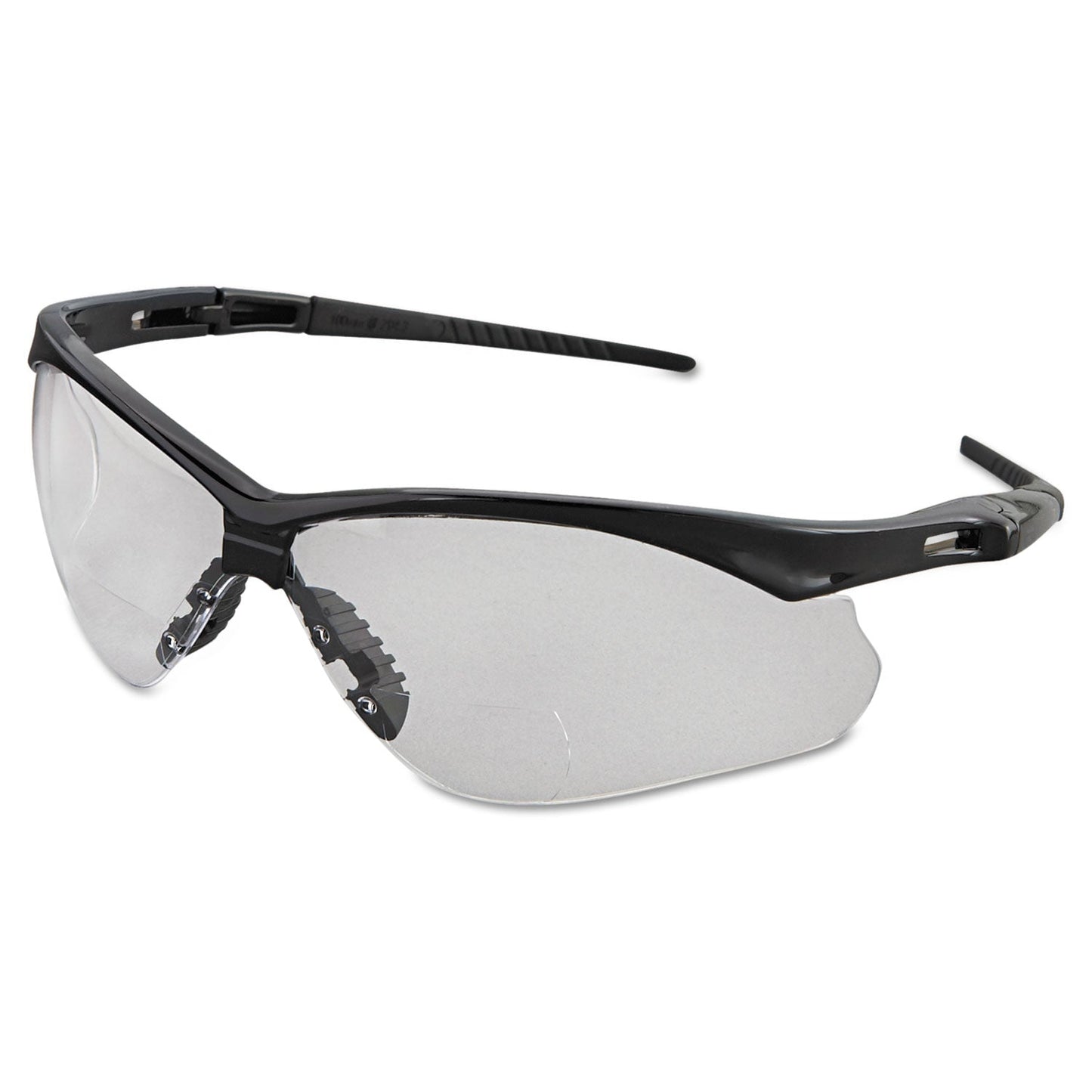 KleenGuard V60 Nemesis Rx Reader Safety Glasses, Black Frame, Clear Lens, +2.0 Diopter Strength