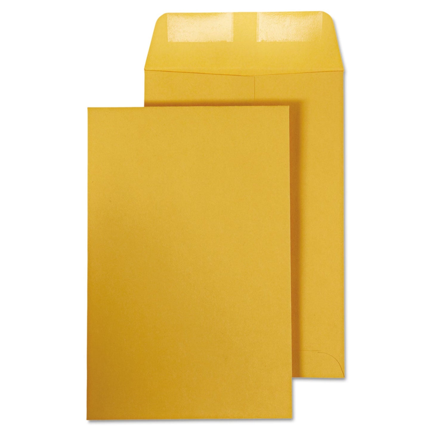 Quality Park Catalog Envelope, 28 lb Bond Weight Kraft, #1, Square Flap, Gummed Closure, 6 x 9, Brown Kraft, 100/Box