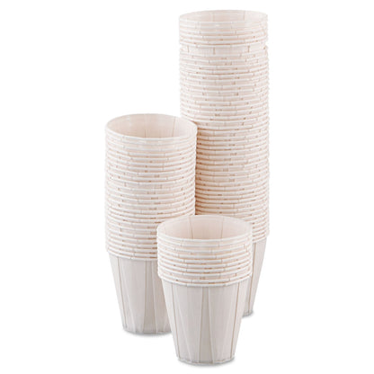 Dart Paper Medical and Dental Treated Cups, 3.5 oz, White, 100/Bag, 50 Bags/Carton