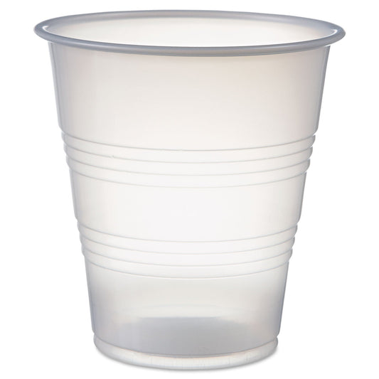 Dart High-Impact Polystyrene Cold Cups, Perfect Pak, 7 oz, Translucent, 750/Carton