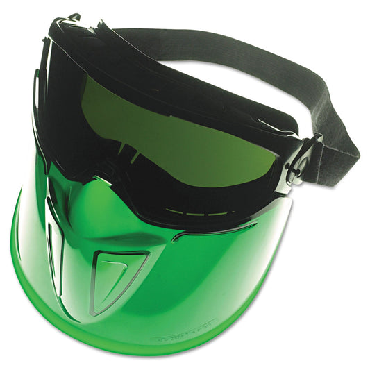 KleenGuard V90 Series Face Shield, Black Frame, Dark Green Lens, Anti-Fog