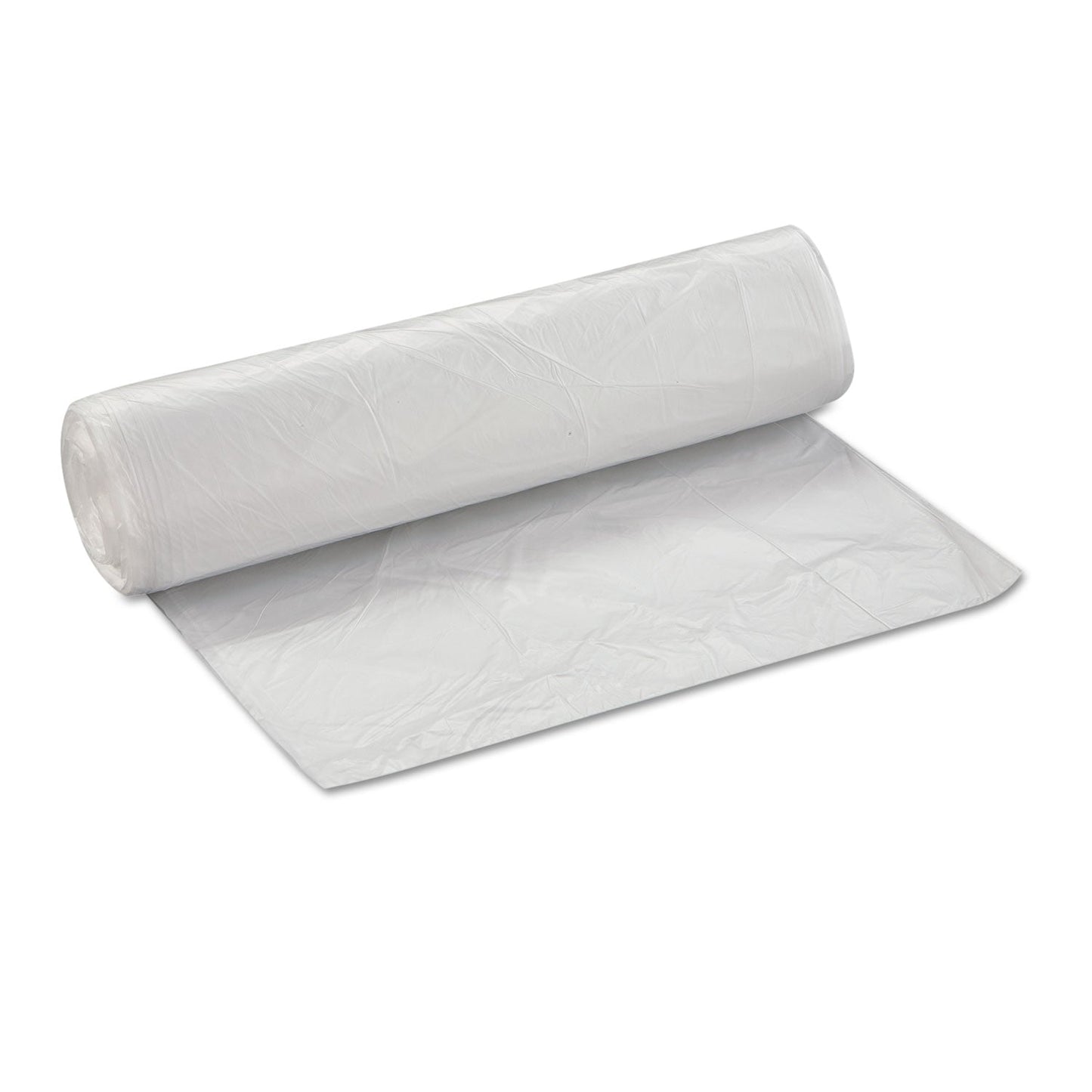 Inteplast Group High-Density Commercial Can Liners Value Pack, 45 gal, 11 microns, 40" x 46", Clear, 250/Carton