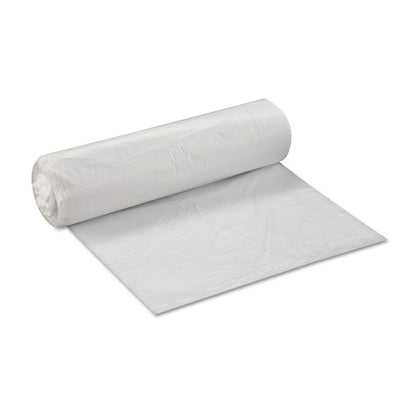 Inteplast Group High-Density Commercial Can Liners Value Pack, 33 gal, 10 microns, 33" x 39", Clear, 500/Carton