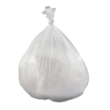 Inteplast Group High-Density Interleaved Commercial Can Liners, 60 gal, 17 microns, 43" x 48", Clear, 200/Carton