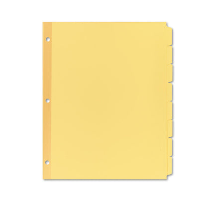 Avery Write and Erase Plain-Tab Paper Dividers, 8-Tab, 11 x 8.5, Buff, 24 Sets