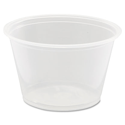 Dart Conex Complements Portion/Medicine Cups, 4 oz, Clear, 125/Bag, 20 Bags/Carton