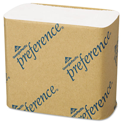 Georgia Pacific Singlefold Interfolded Bathroom Tissue, Septic Safe, 1-Ply, White, 400 Sheets/Pack, 60 Packs/Carton