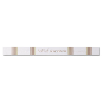 AmerCareRoyal Toilet Seat Bands, Brown/White, 2,000/Carton