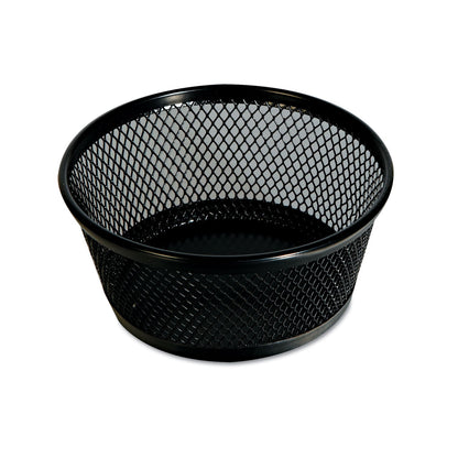 Universal Jumbo Mesh Storage Dish, 4.38" Diameter x 2"h, Black