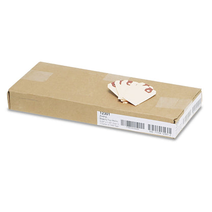 Avery Unstrung Shipping Tags, 11.5 pt Stock, 2.75 x 1.38, Manila, 1,000/Box