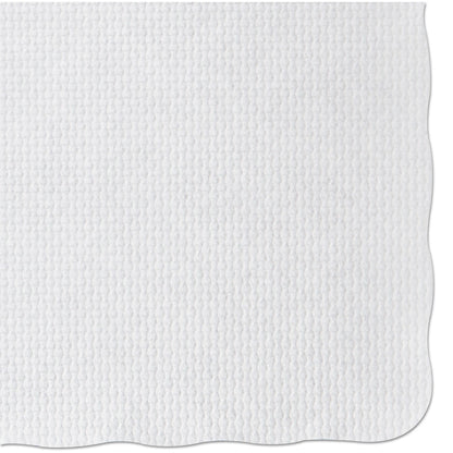 Hoffmaster Knurl Embossed Scalloped Edge Placemats, 9.5 x 13.5, White, 1,000/Carton