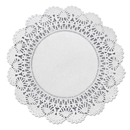 Hoffmaster Cambridge Lace Doilies, Round, 8", White, 1,000/Carton
