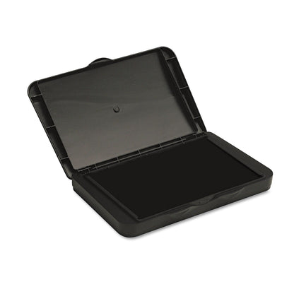 Carter's Pre-Inked Foam Stamp Pad, 4.25" x 2.75", Black