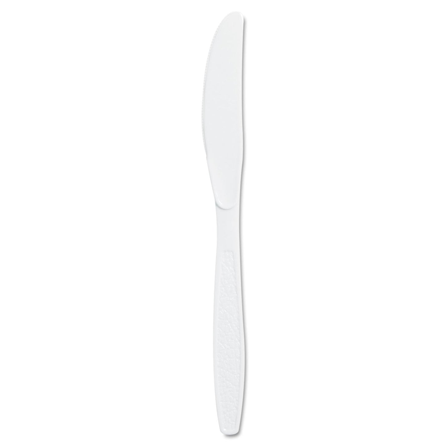 Dart Guildware Extra Heavyweight Plastic Knives, White, 100/Box