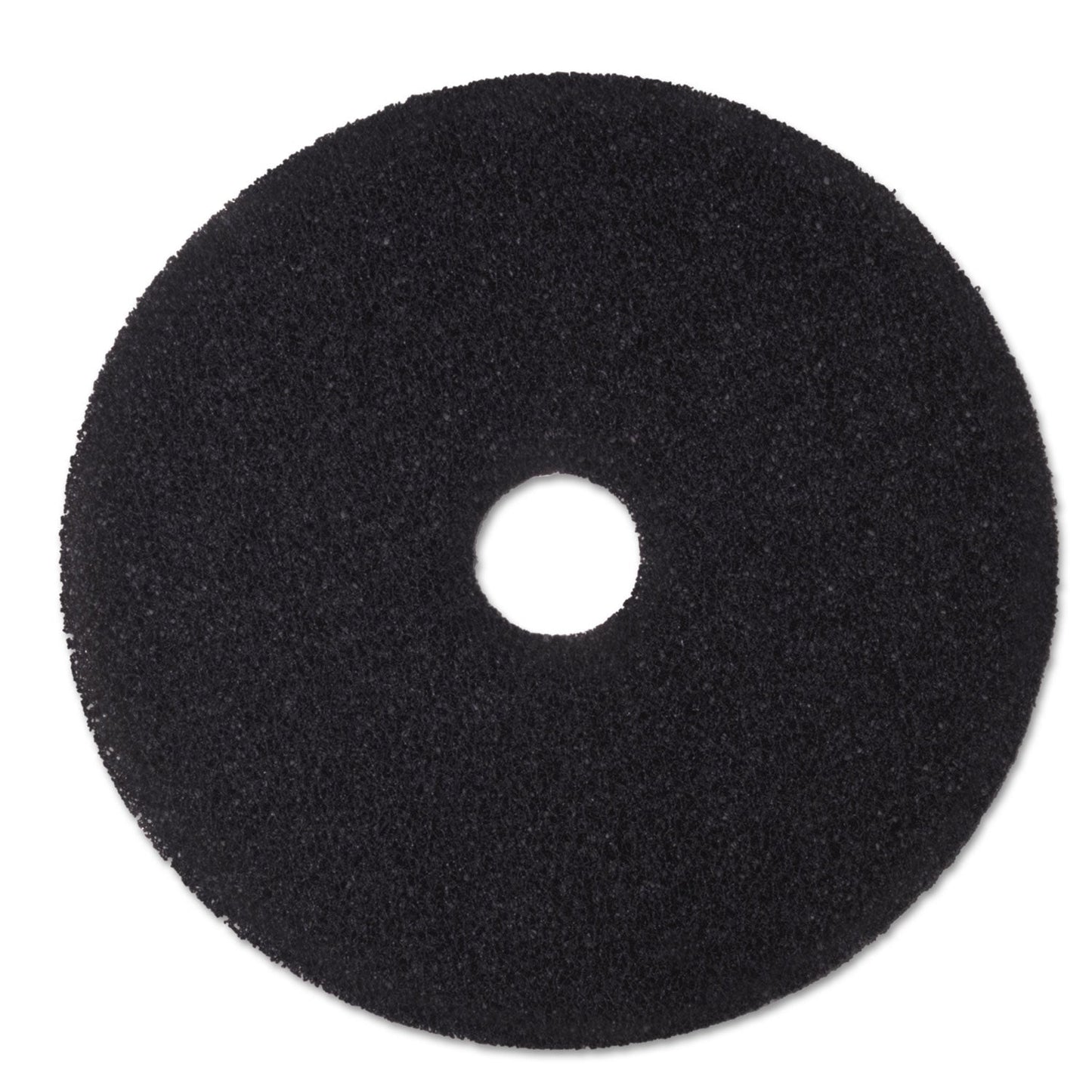 3M Low-Speed Stripper Floor Pad 7200, 18" Diameter, Black, 5/Carton
