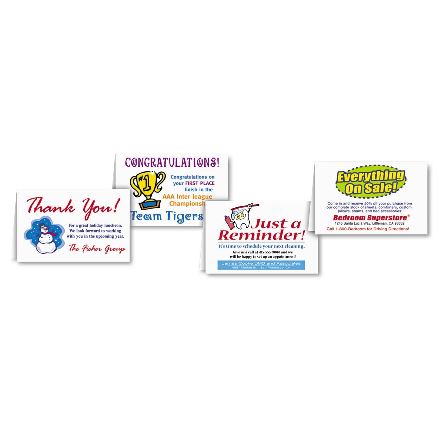 Avery Half-Fold Greeting Cards with Matching Envelopes, Inkjet, 85 lb, 5.5 x 8.5, Matte White, 1 Card/Sheet, 20 Sheets/Box