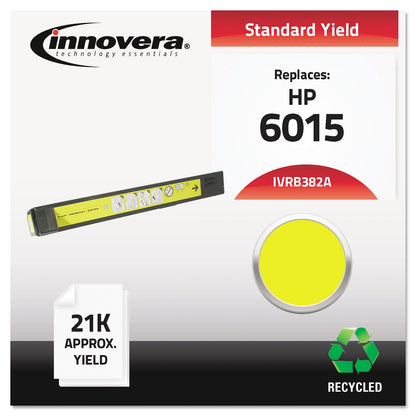 Innovera Remanufactured Yellow Toner, Replacement for 824A (CB382A), 21,000 Page-Yield