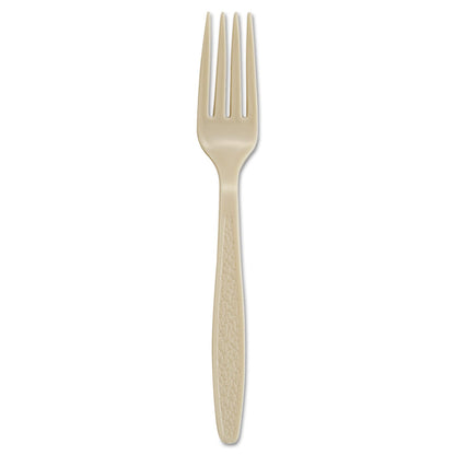 Dart Sweetheart Guildware Polystyrene Forks, Champagne, 1000/Carton