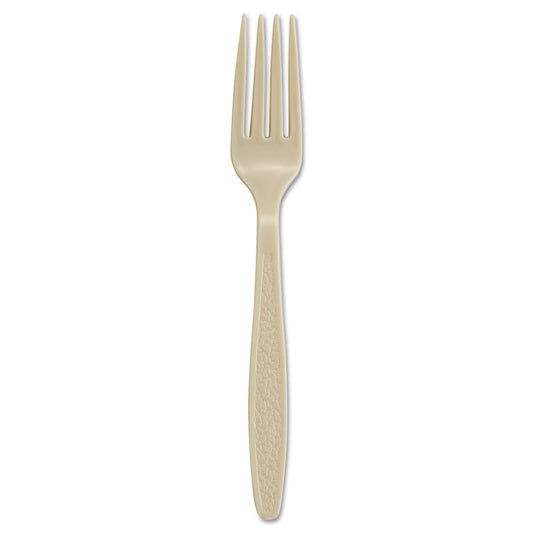 Dart Sweetheart Guildware Polystyrene Forks, Champagne, 1000/Carton