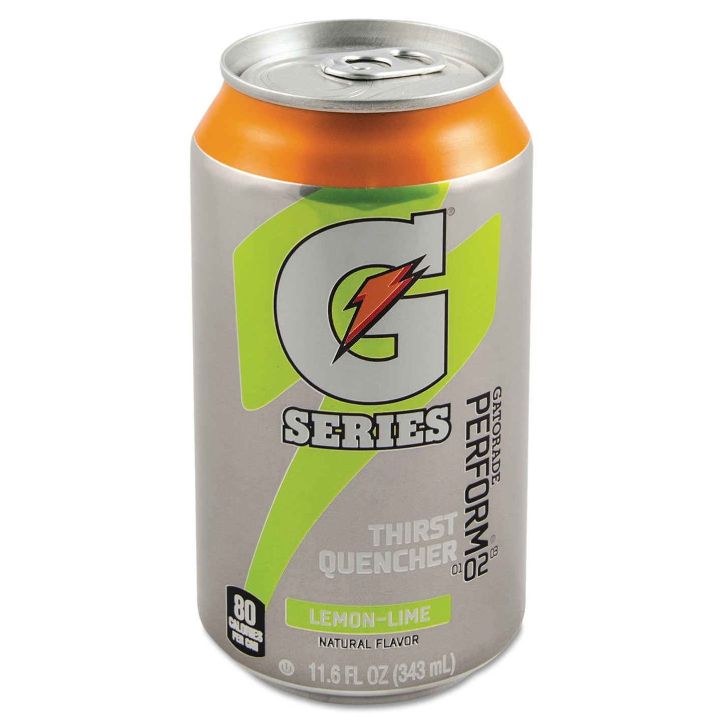 Gatorade Thirst Quencher Can, Lemon-Lime, 11.6oz Can, 24/Carton