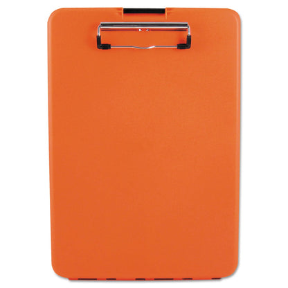 Saunders SlimMate Storage Clipboard, 0.5" Clip Capacity, Holds 8.5 x 11 Sheets, Hi-Vis Orange