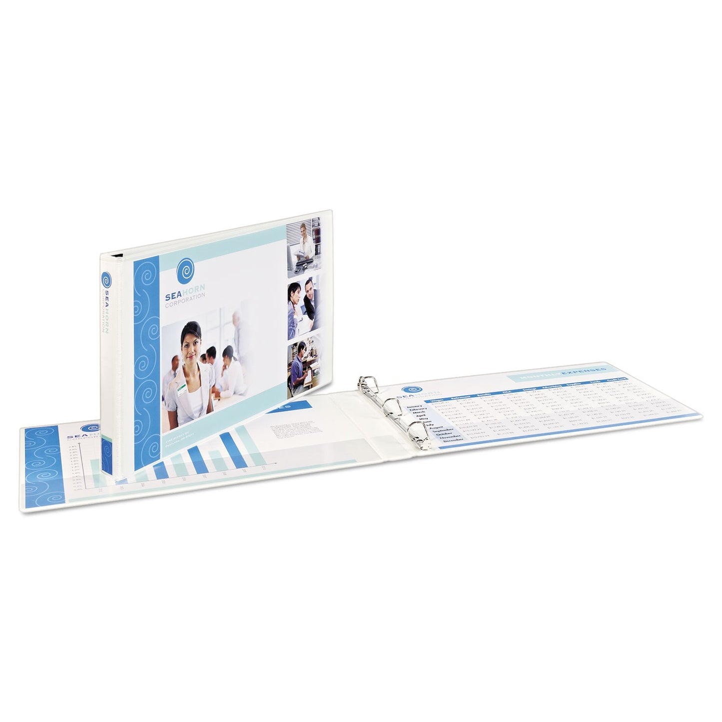 Avery Heavy-Duty View Binders, 3 Rings, 1" Capacity, 11 x 17, White
