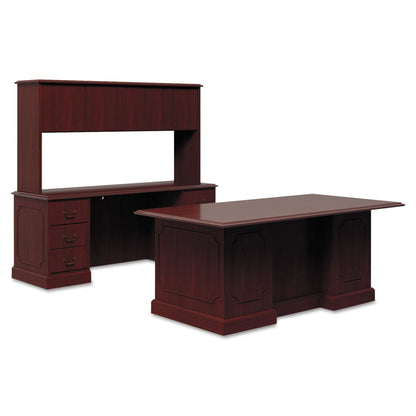 HON 94000 Series Double Pedestal Desk, 72" x 36" x 29.5", Mahogany