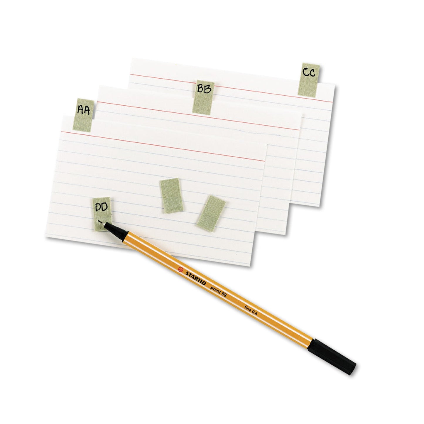 Avery Gummed Reinforced Index Tabs, 1/12-Cut, Gray, 0.44" Wide, 50/Pack