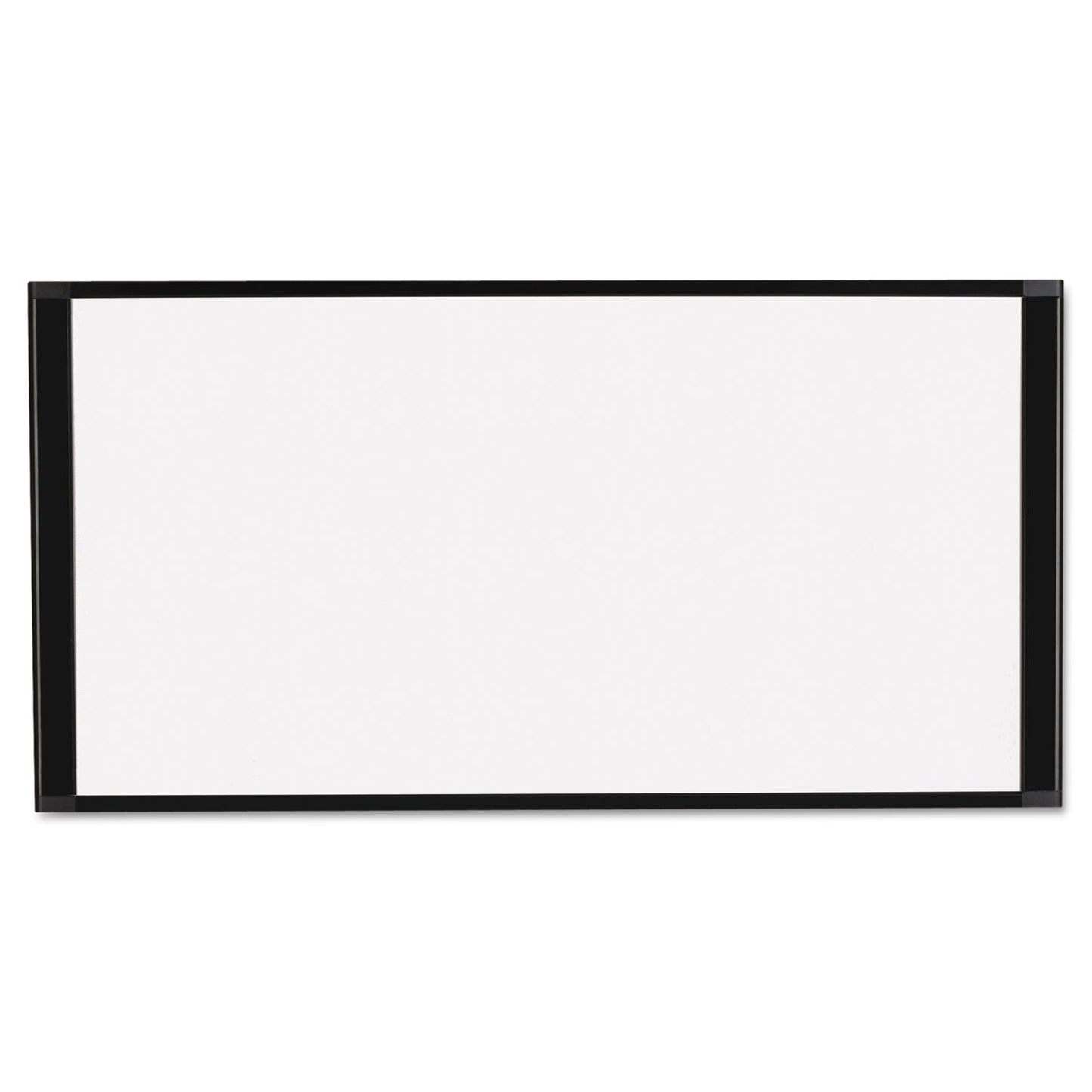 MasterVision Cubicle Workstation Dry Erase Board, 36 x18, Black Aluminum Frame