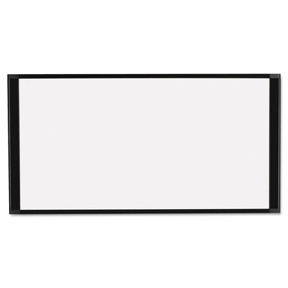 MasterVision Cubicle Workstation Dry Erase Board, 36 x18, Black Aluminum Frame