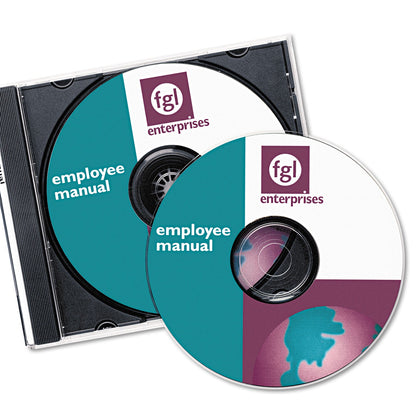 Avery Laser CD Labels, Matte White, 30/Pack