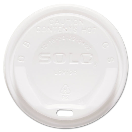 Dart Gourmet Hot Cup Lids, For Trophy Plus Cups, Fits 12 oz to 20 oz, White, 1,500/Carton