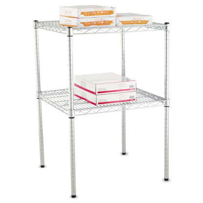 Alera Stackable Posts For Wire Shelving, 36 "High, Black, 4/Pack