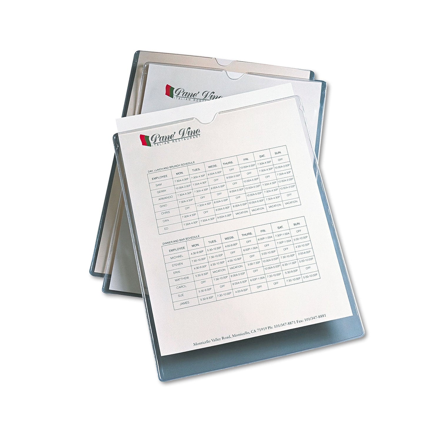 Avery Top-Load Clear Vinyl Envelopes w/Thumb Notch, 9” x 12”, Clear, 10/Pack