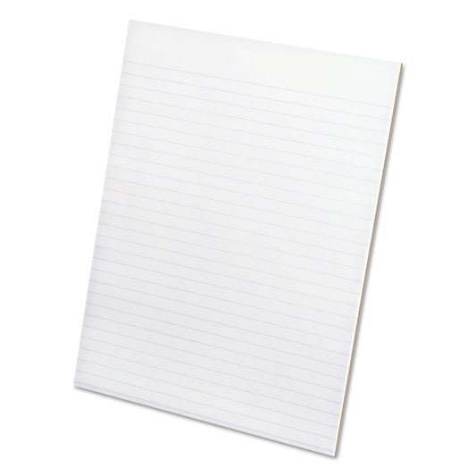 Ampad Glue Top Pads, Narrow Rule, 50 White 8.5 x 11 Sheets, Dozen